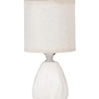 Лампа настольная E27 40Вт "Бутон" матовый белый 12,5х12,5х26,5 см