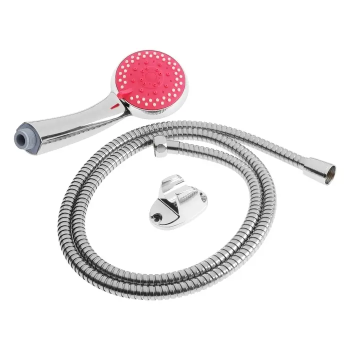 Душевая лейка 5 режимов со шлангом, держатель, крепеж в комплекте.