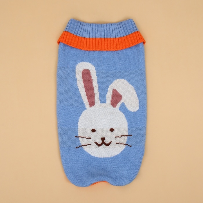 Свитер  Свитер "Зайка", 2XL (ДС 34, ОШ 34, ОГ 32-51 см)