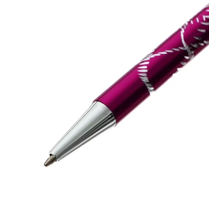 Ручка шариковая, автоматическая, Ручка шариковая, автоматическая, "Завитки" 0.5 мм, стержень синий, МИКС