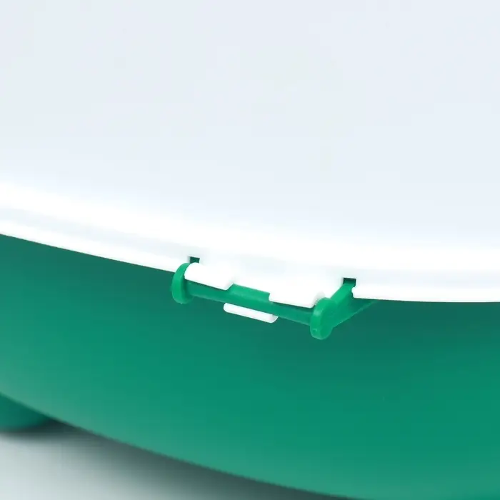 Туалет закрытый, 39&times;56&times;40 с, с УФ-лампой для уничтожения запаха, пластик, зелёный