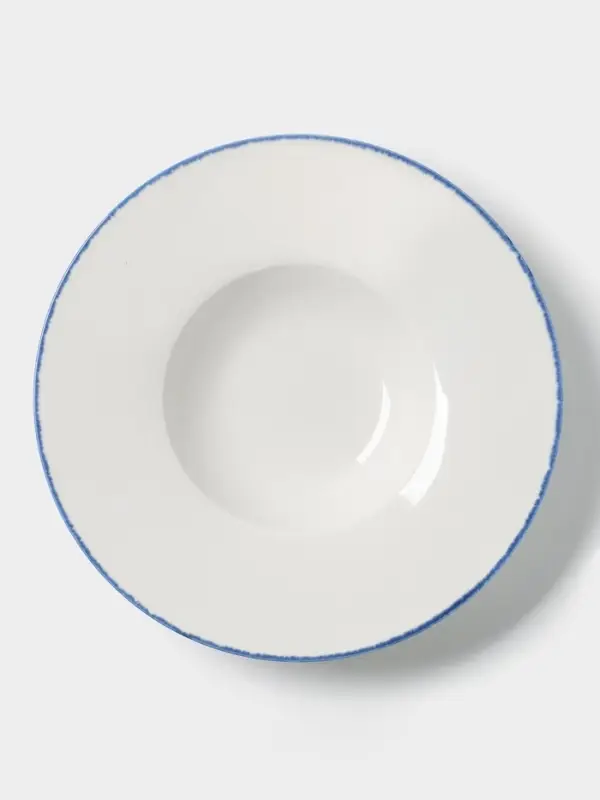 Тарелка для пасты Magistro Blue Lagoon, 350 мл, 26.5&times;5.5, фарфор, белая