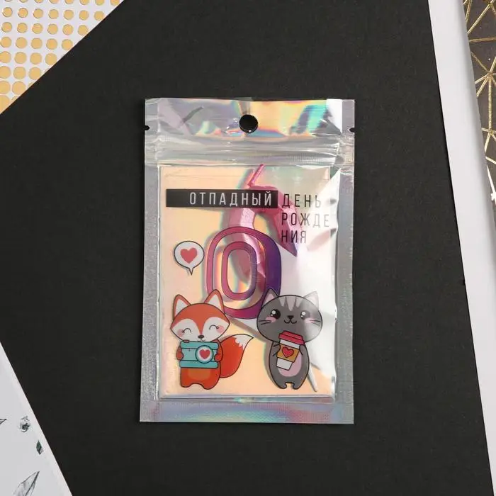 Свеча для торта, цифра «0», 8,5 х 3 см Свеча для торта, цифра «0», 8,5 х 3 см