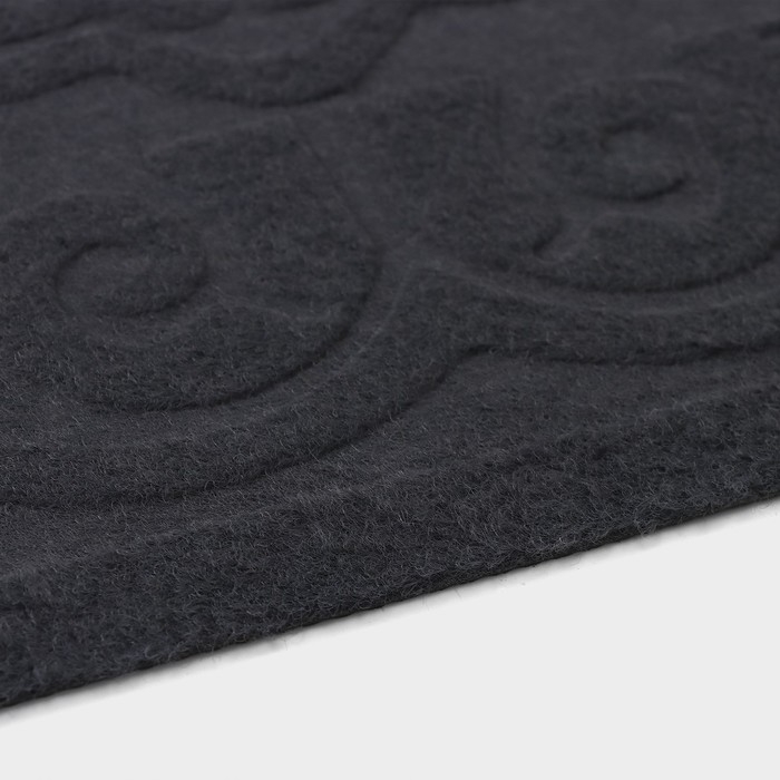 Коврик влаговпитывающий придверный без окантовки Доляна «Восточная сказка», 40×60 см, цвет серый Коврик влаговпитывающий придверный без окантовки Доляна «Восточная сказка», 40×60 см, цвет серый