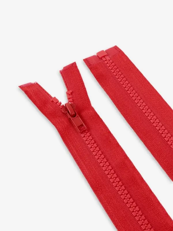 Молния &laquo;Трактор&raquo;, №5, разъёмная, замок автомат, 80 см, красная