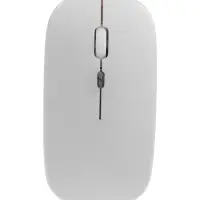 Мышь MB-2.4 беспроводная, оптическая, подсветка, 800-1600 dpi, USB, Bluetooth, белая