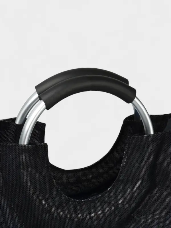 Корзина для белья Доляна &laquo;Модерн&raquo;, с ручками, 30&times;58 см, чёрная