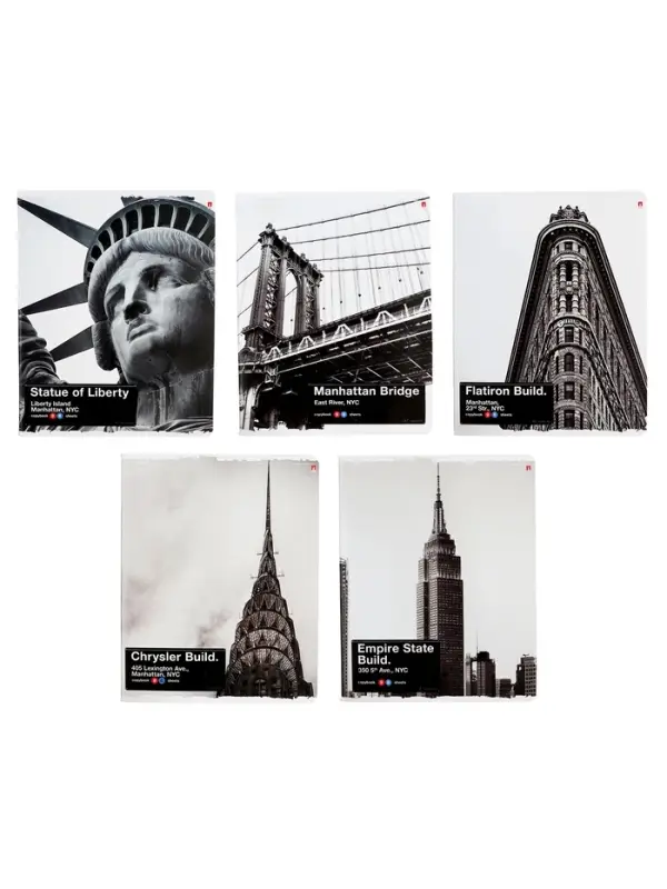 Тетрадь 96 л кл NY-NY, МИКС