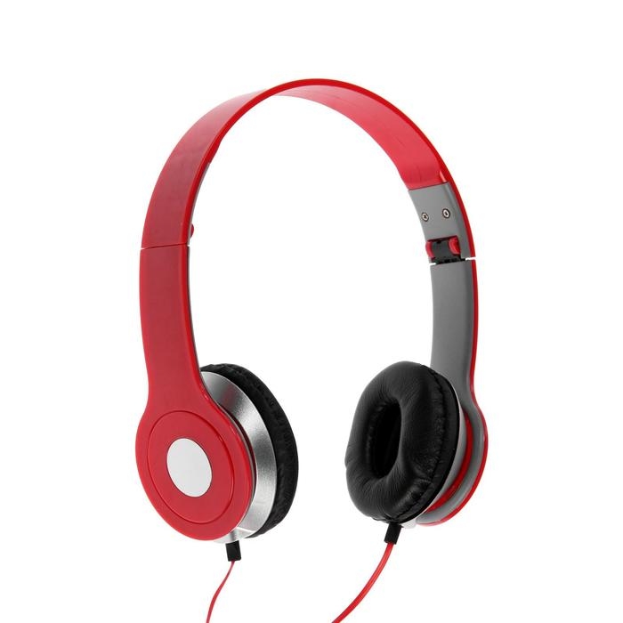 Наушники LuazON VBT 1.9, накладные, складные, МИКС