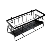 Держатель для губок и моющего ср-ва тм VETTA, слив-поддон, кронштейн д/салфетки, 23х9х10см, металл