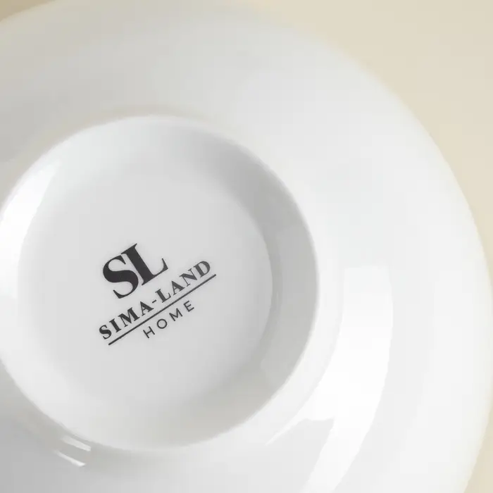 Салатники SL Home &laquo;Каскарон&raquo;, 1.4 л, d=18 см, набор 2 шт., костяной фарфор, белые