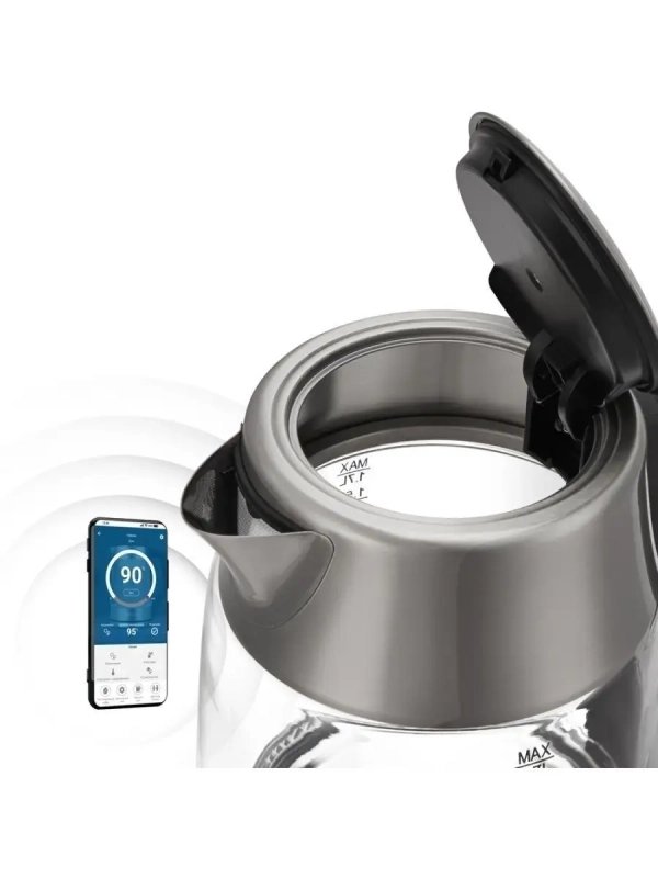 Чайник электрический PWK 1775CGLD Wi-Fi IQ Home стеклянный