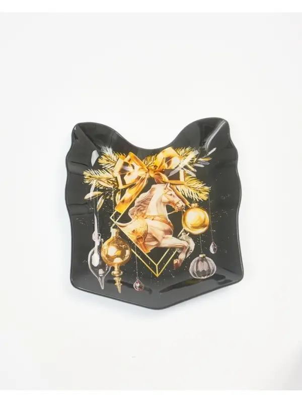 Тарелка плоская новогодняя «Роскошного года», 15.1×17.3 см