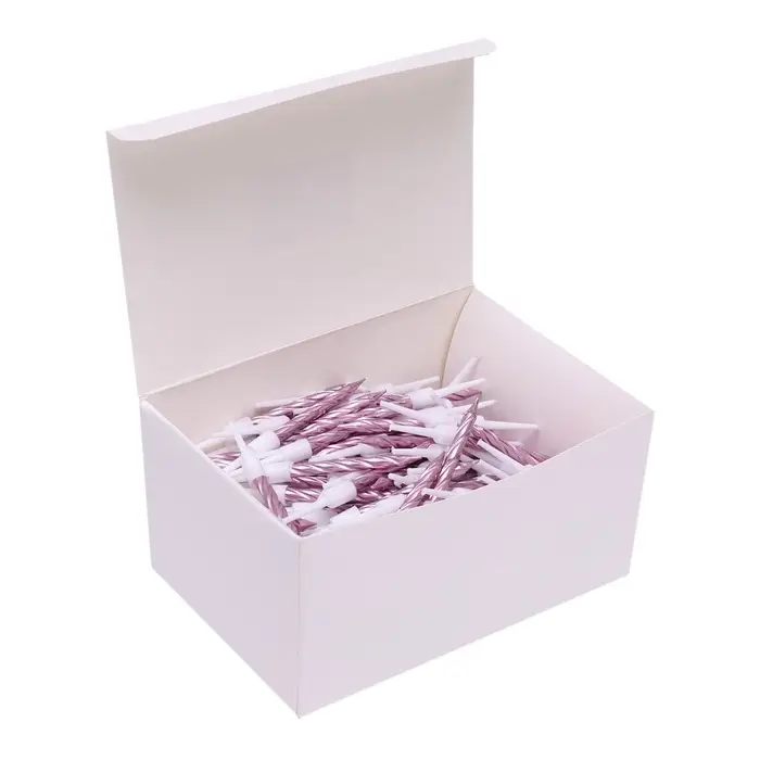 Свеча для торта &laquo;Спираль&raquo;, 200 шт., 5 см, розовое золото