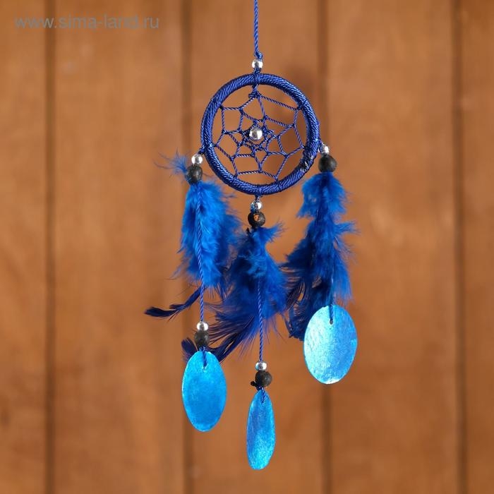 Ловец снов "Нежность" синий 6х0,5х20 см