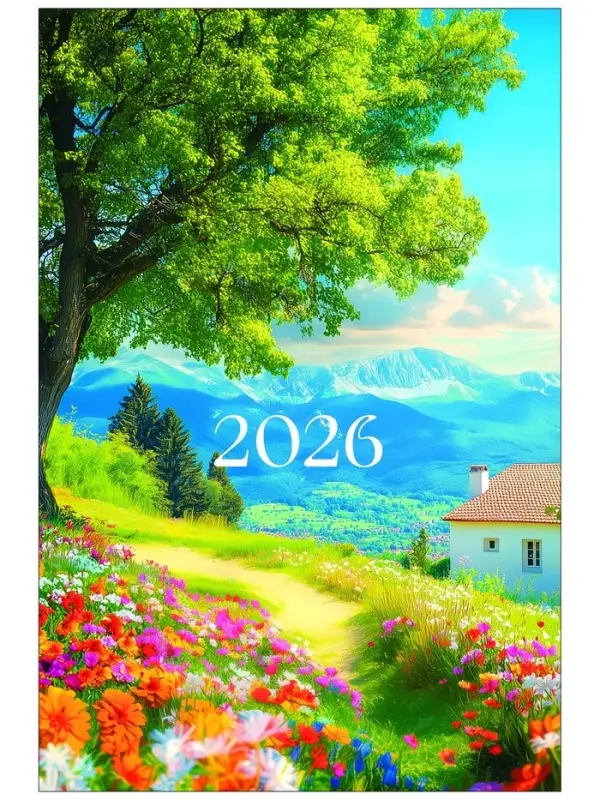 Календарь 2026 перекидной на ригеле А3 «Пейзажи» Календарь 2026 перекидной на ригеле А3 «Пейзажи»