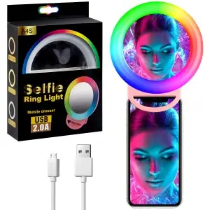 Подсветка для селфи USB A4S розовая