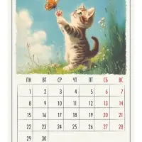 Календарь 2026 на ригеле «Винтаж»