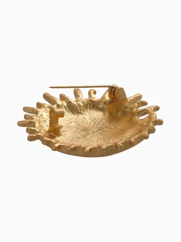 Брошь &laquo;День и Ночь&raquo;, цвет матовое золото