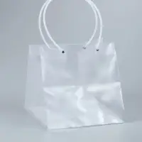 Пакет подарочный с квадратным дном, прозрачный, 25&times;25&times;25 см