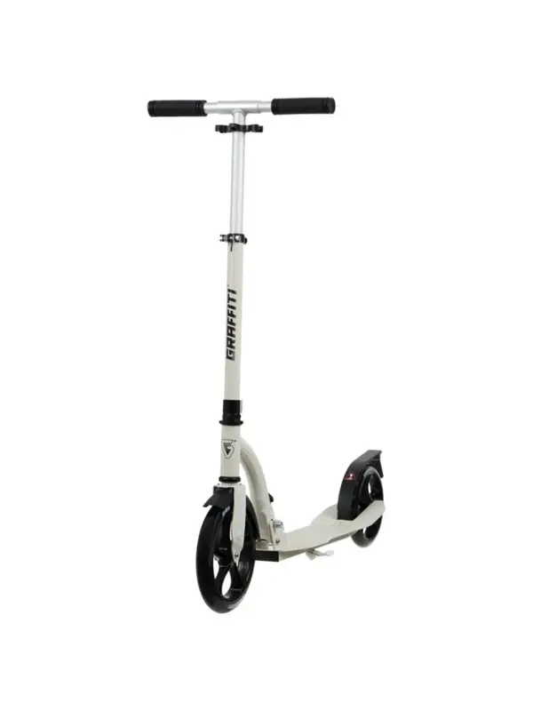 Самокат городской GRAFFITI Cruiser 230, складной, колёса PU 230/200 мм, ABEC 9 Carbon, цвет белый