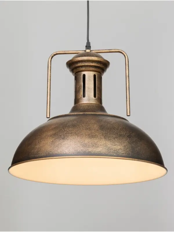 Светильник подвесной BayerLux William, 1&times;40 Вт, Е27, золотисто-чёрный, 40&times;40&times;35-100 см