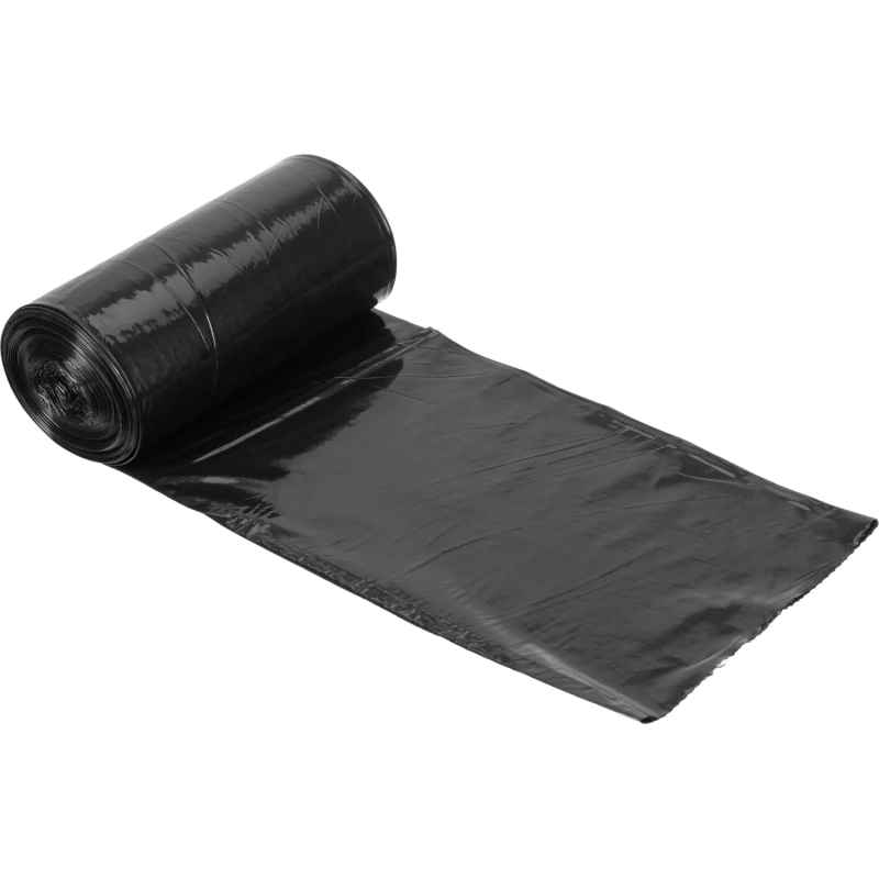 Мешки для мусора ПВД 120л 80мкм 10шт/рул черн 70x110