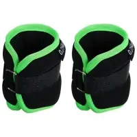 Утяжелители неопреновые ONLYTOP, 2 шт. &times; 0.25 кг, цвет чёрный/салатовый