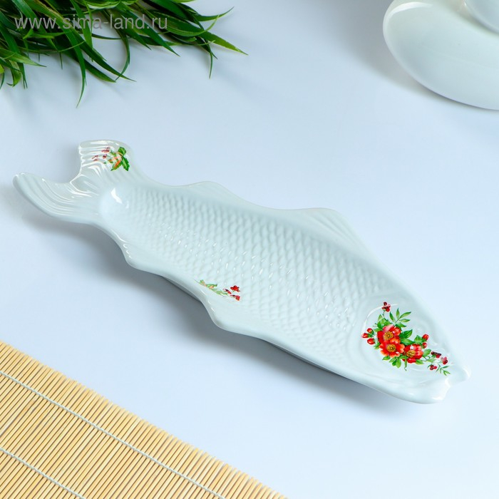 Блюдо Блюдо "Сельдь" 39см, цвет белый МИКС