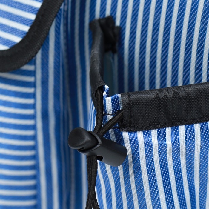 Сумка-переноска с органайзером в полоску, размер L (55 х 21 х 30 см), голубой Сумка-переноска с органайзером в полоску, размер L (55 х 21 х 30 см), голубой