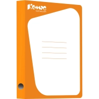 Скоросшиватель картон. Комус каширован.картон 30мм оранжевый