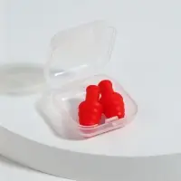 Беруши, 3×1.3 см, в футляре, фасовка 10 шт., силиконовые, МИКС