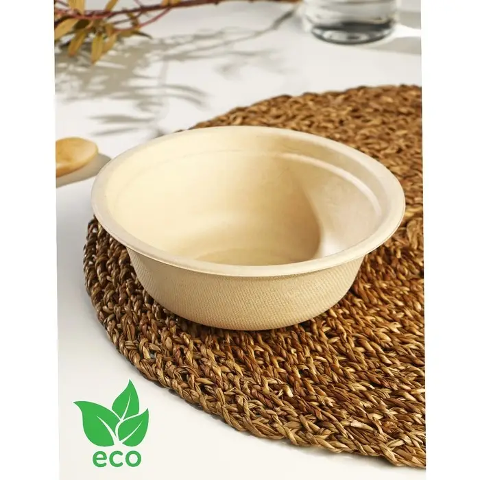 Миска Ecolife, 500 мл, d=15,5 см, сахарный тростник Миска Ecolife, 500 мл, d=15,5 см, сахарный тростник