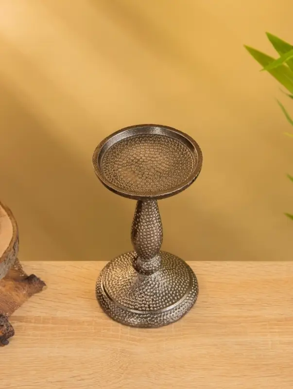 Подсвечник  Подсвечник "Нью-Дели" алюминий 9х9х17 см, цв. бронза