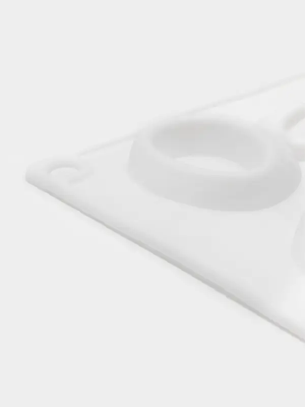 Форма для шоколада Доляна &laquo;Колечки&raquo;, силикон, 27.9&times;16.1&times;1 см, белая