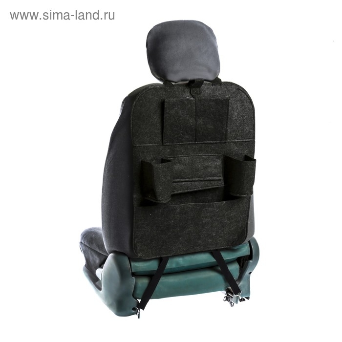 Органайзер на спинку сиденья 55×41 см, темно-серый Органайзер на спинку сиденья 55×41 см, темно-серый