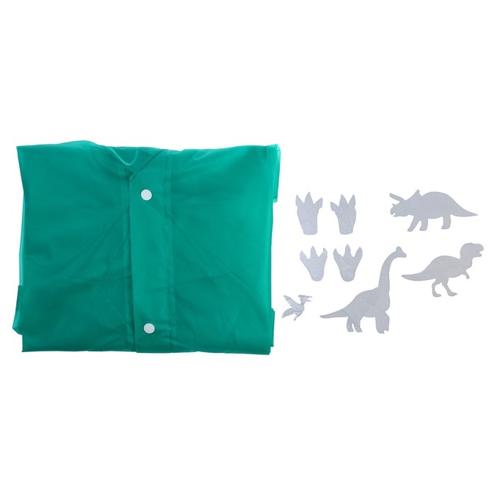 Дождевик «Динозаврики» со светоотражающими наклейками, рост 120-160 см Дождевик «Динозаврики» со светоотражающими наклейками, рост 120-160 см