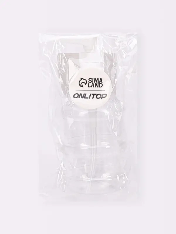 Бутылочка для хранения, с дозатором, 150 мл, белая, прозрачная