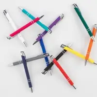 Ручка шариковая Keskus Soft Touch, серая