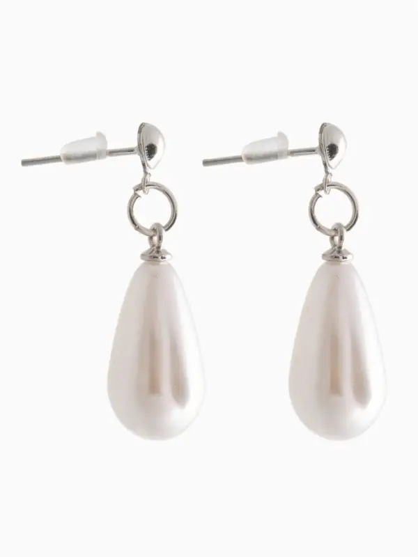 Набор 3 предмета: серьги, бусы, браслет &laquo;Классика&raquo;, белый, 45 см