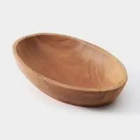 Тарелка, 17&times;11&times;3 см, тиковое дерево