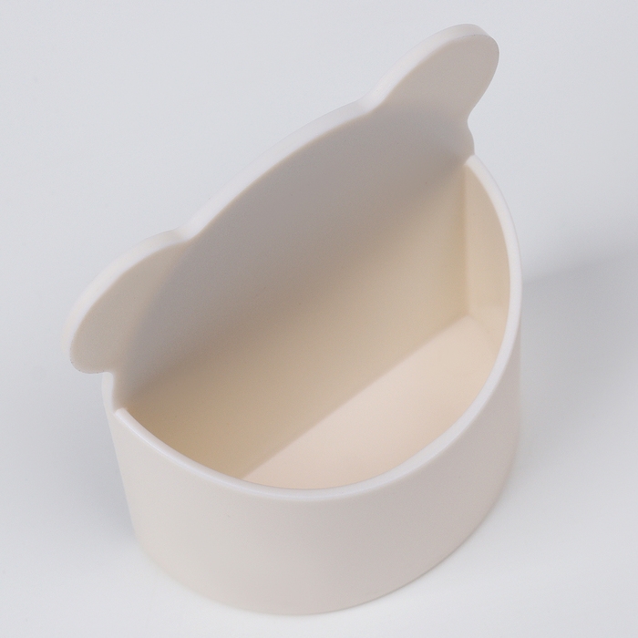 Магнитная универсальная подставка для маркеров и губок  Магнитная универсальная подставка для маркеров и губок "Мишка" белый цвет 4х9х10см