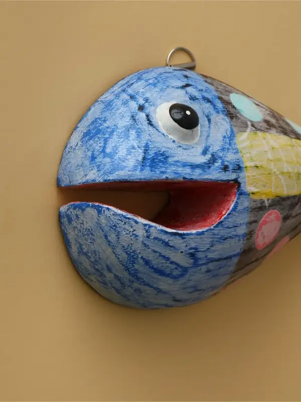 Панно  Панно "Рыба-хищник" дерево 20х12х4 см, цв. разноцветный