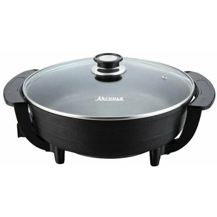 Сковорода электрическая «АКСИНЬЯ» КС-011, 1500 Вт, 30×30 см, глубина 7 см, чёрная