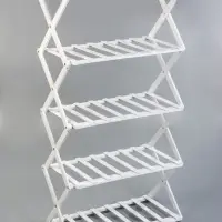 Стеллаж универсальный, 5 полок, 50&times;25&times;89 см, напольный, открытый, белый, Greengo