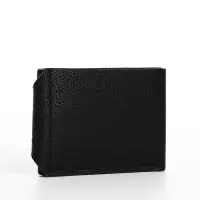 Портмоне мужское, на магните, 3 отделения, чёрное