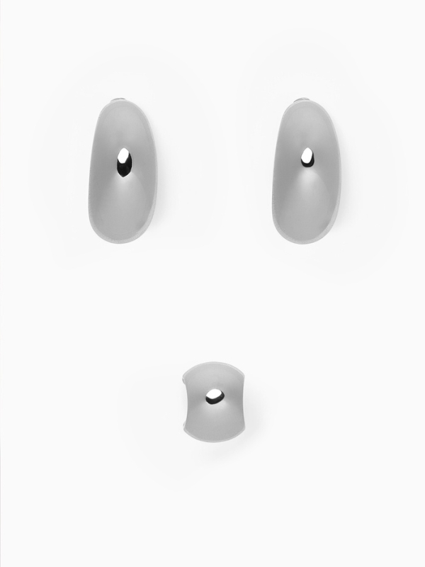 Набор серьги и каффы 3 шт «Капли» объёмные, цвет золото