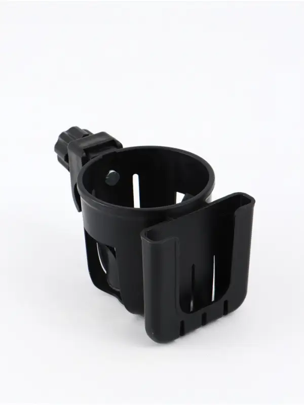 Подстаканник с держателем телефона для коляски, черный, Крошка Я