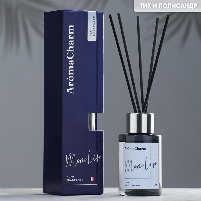 Диффузор ароматический Диффузор ароматический"MonoLife",100мл,TEAK&ROSEWOOD