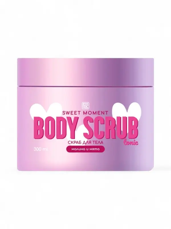 Скраб для тела Family Cosmetics малина и мята, 300 мл